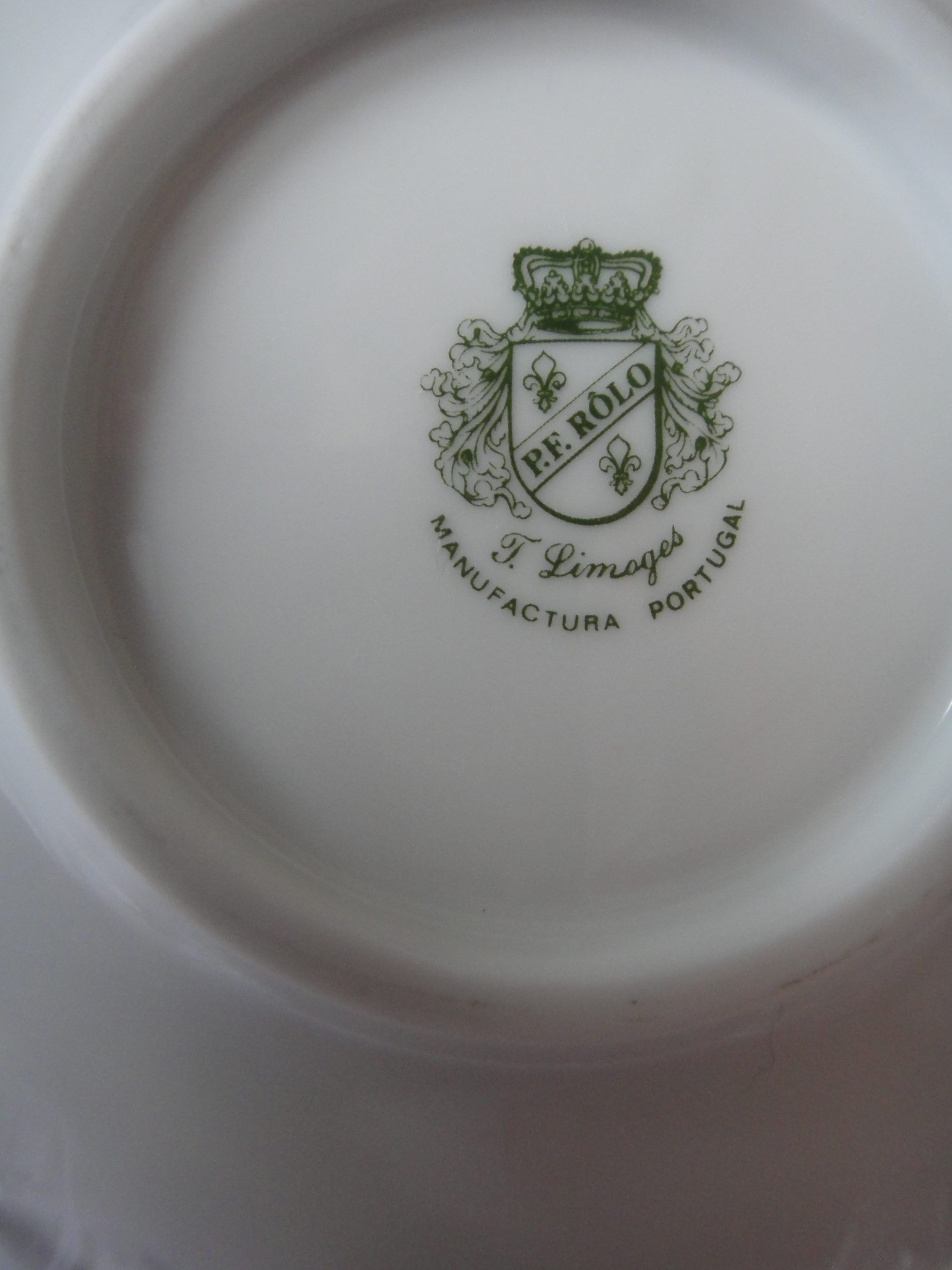 Vintage Footed Limoges Cup and Saucer