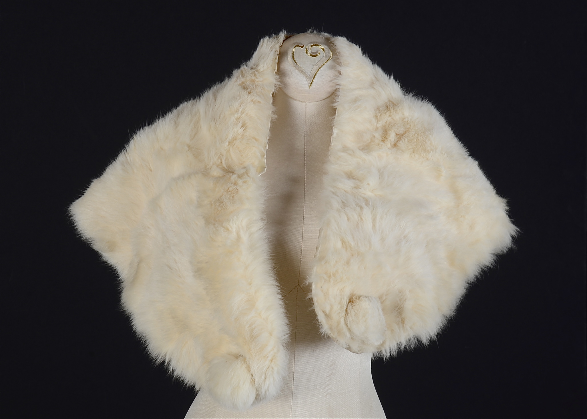 Vintage Genuine Rabbit Fur Stole 