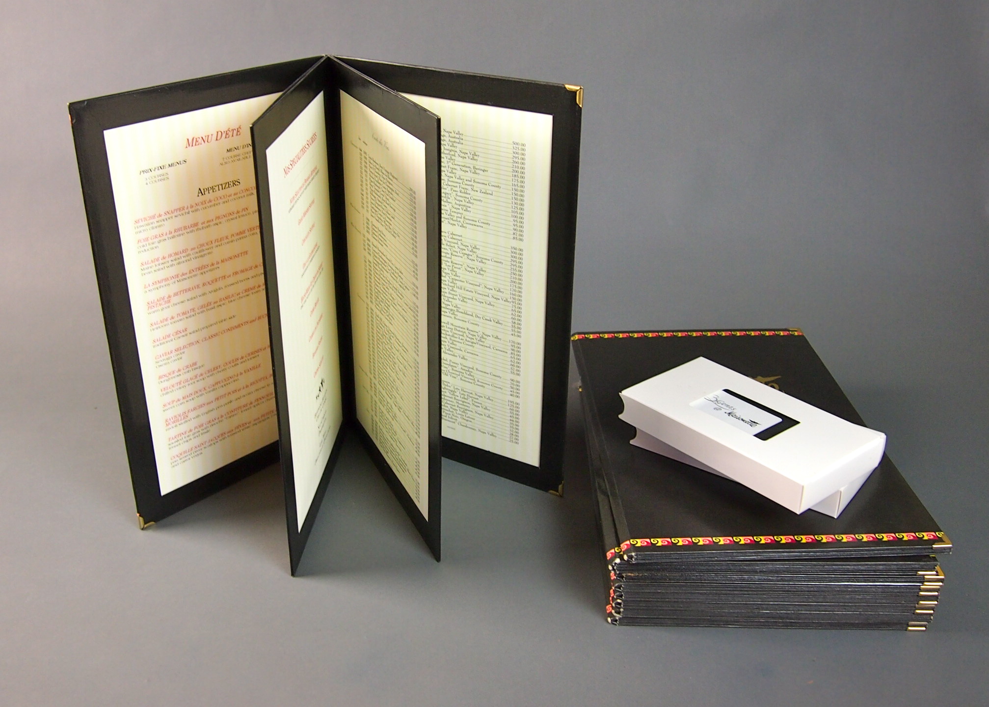 Collection of Maisonette Menus