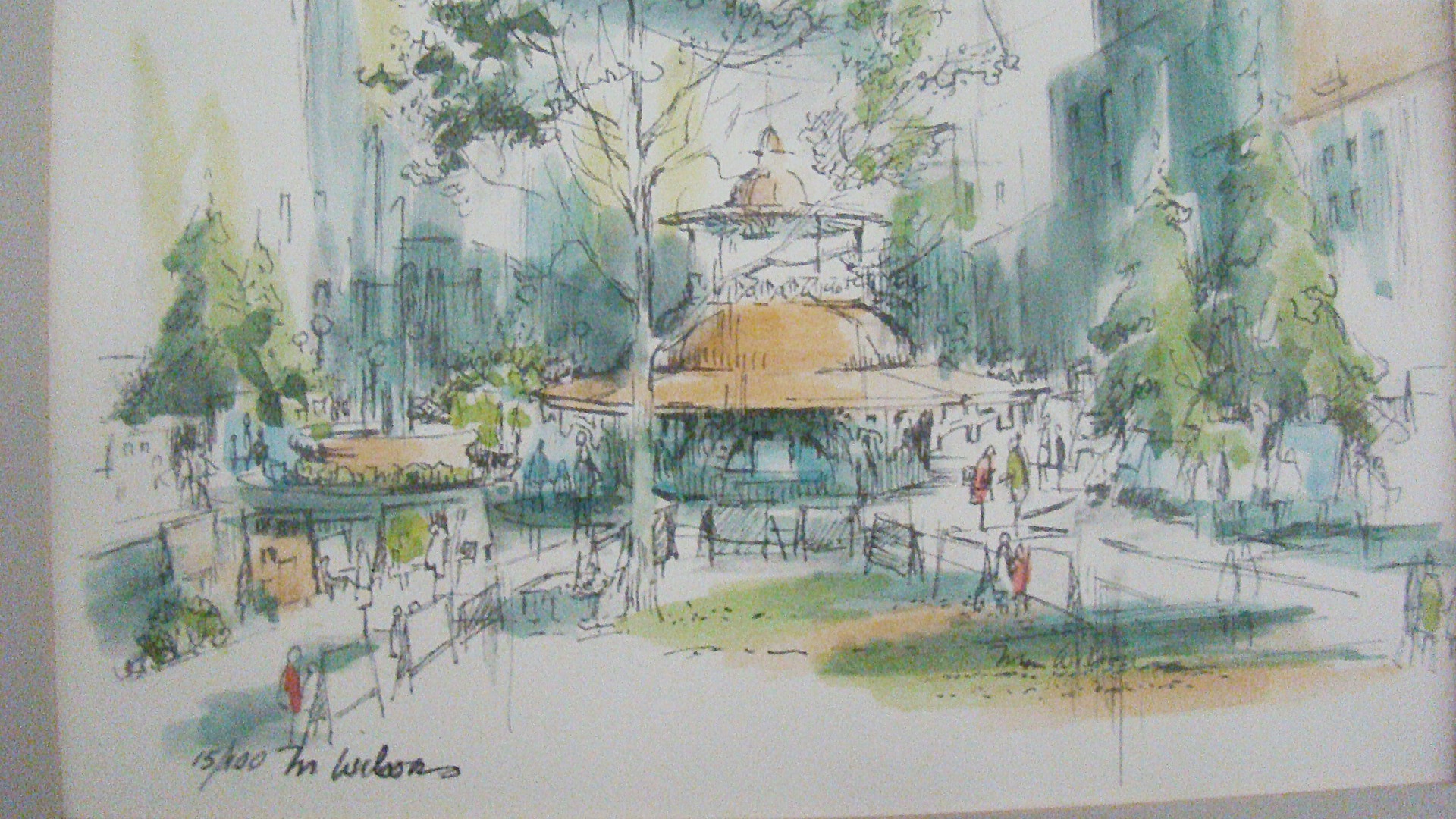  Watercolor by "M. Wilson" Signed and Numbered