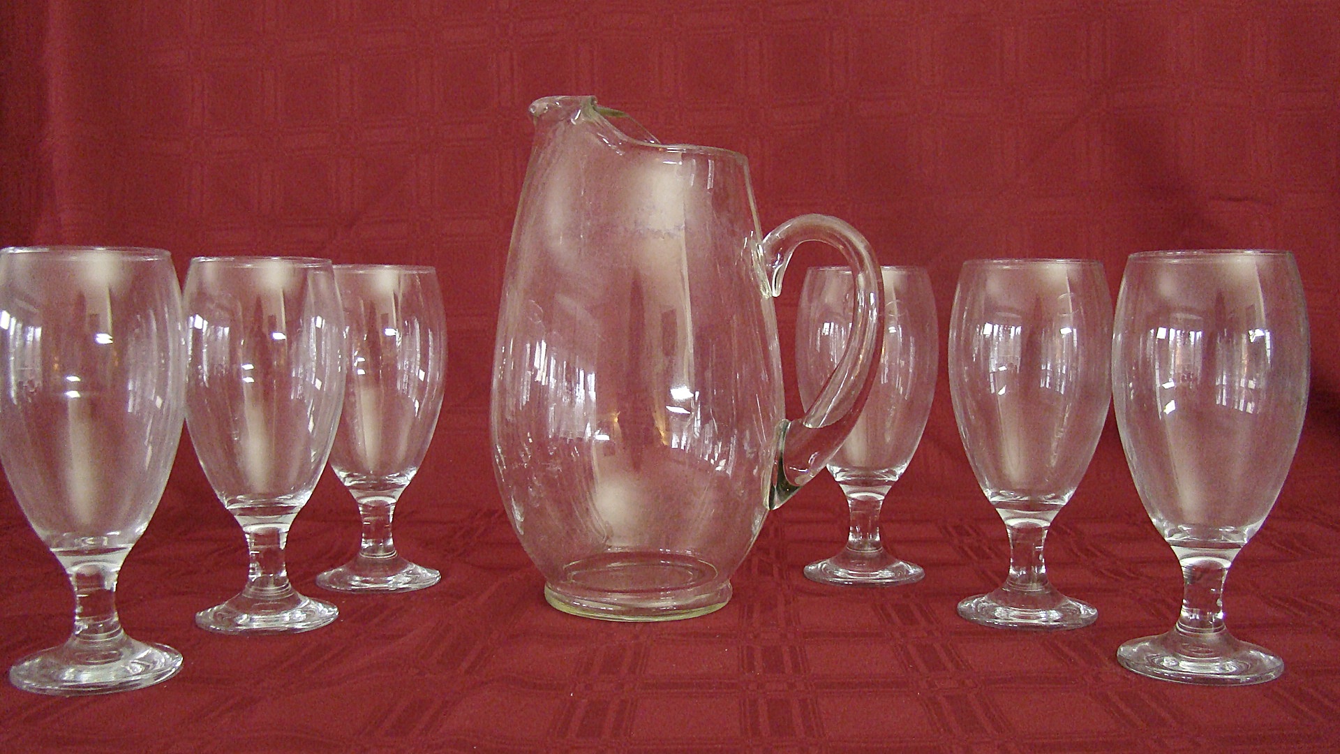 Art Glass Teardrop Vase and Crystal Lot