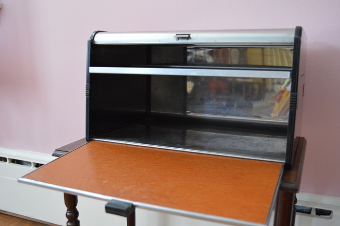 Kromex Vintage Counter Bread Box