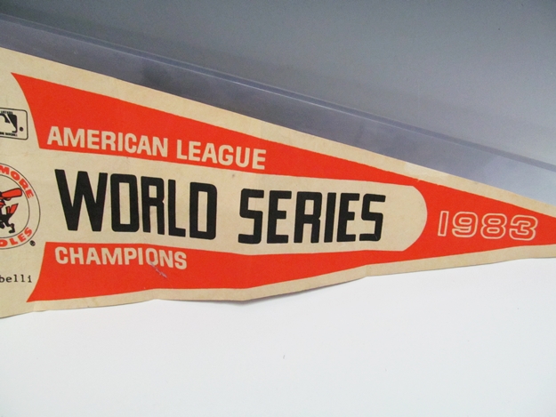 Original 1983 AL Word Series Orioles Champ Pennant