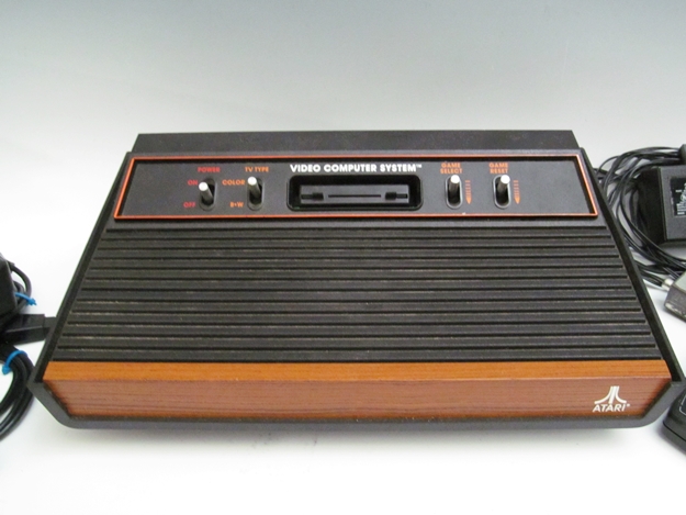 Original Atari 2600 Gaming Console and Games