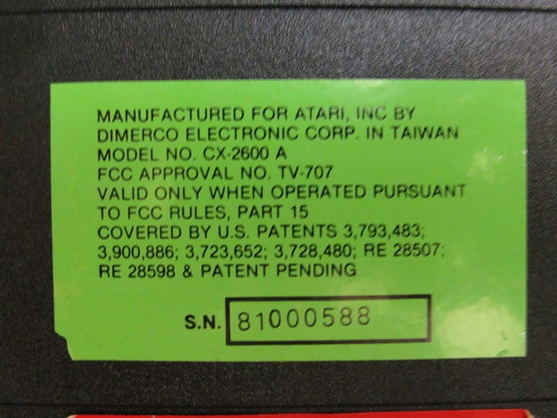 Original Atari 2600 Gaming Console and Games