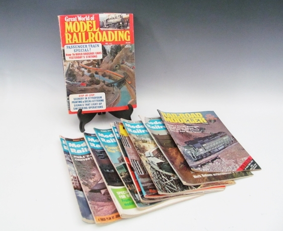 Group of Vintage Model Railroading Magazines