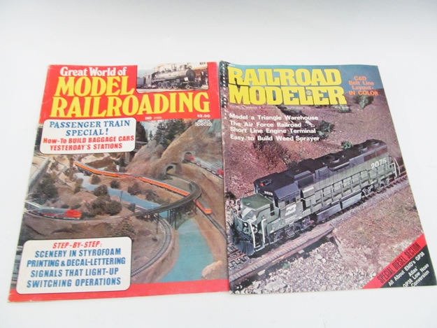 Group of Vintage Model Railroading Magazines