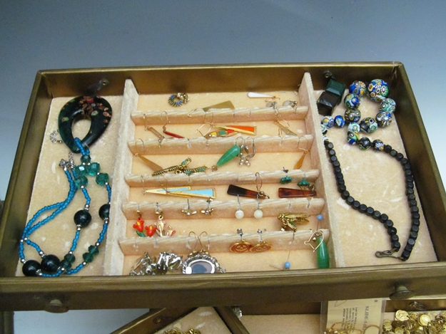Costume Jewelry Collection with Jewelry Box