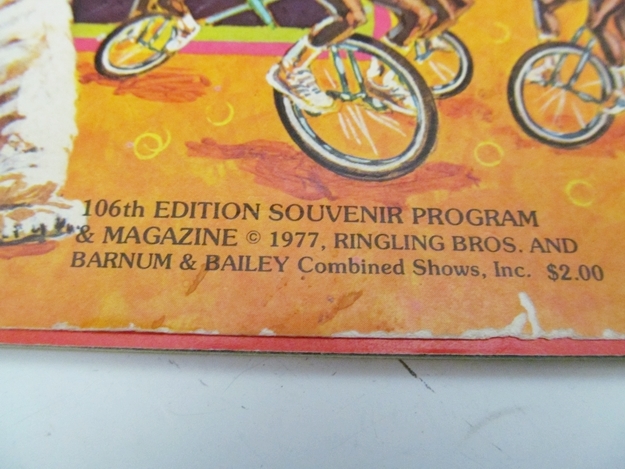 Vintage 1979 Barnum & Bailey Program