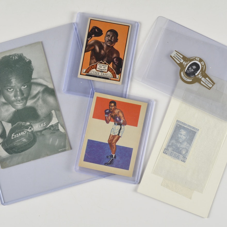 Vintage Ezzard Charles Boxing Items