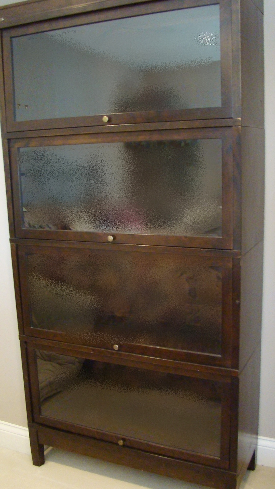 Vintage Barrister Stacking Mahogany Bookcases Set of 4