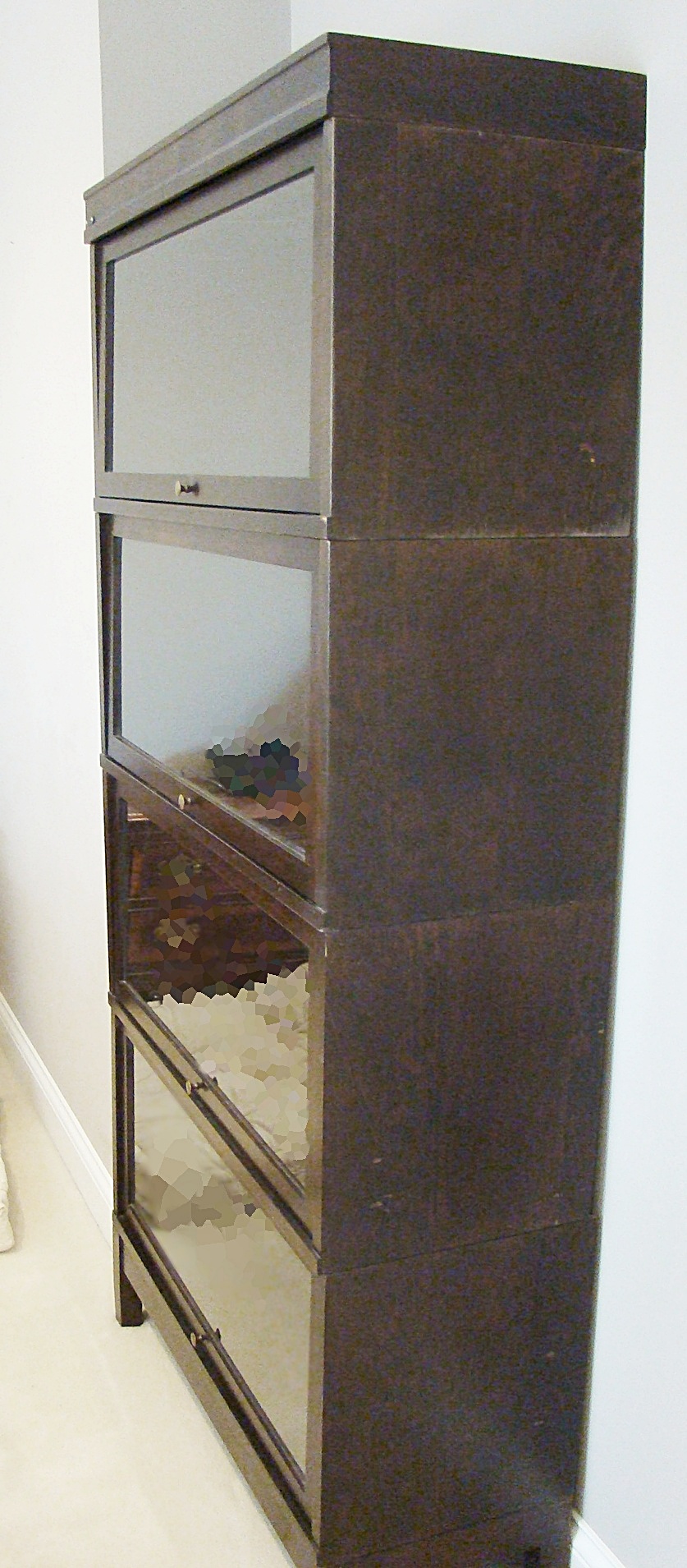 Vintage Barrister Stacking Mahogany Bookcases Set of 4