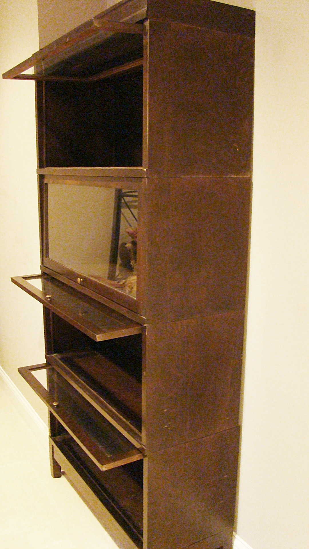 Vintage Barrister Stacking Mahogany Bookcases Set of 4