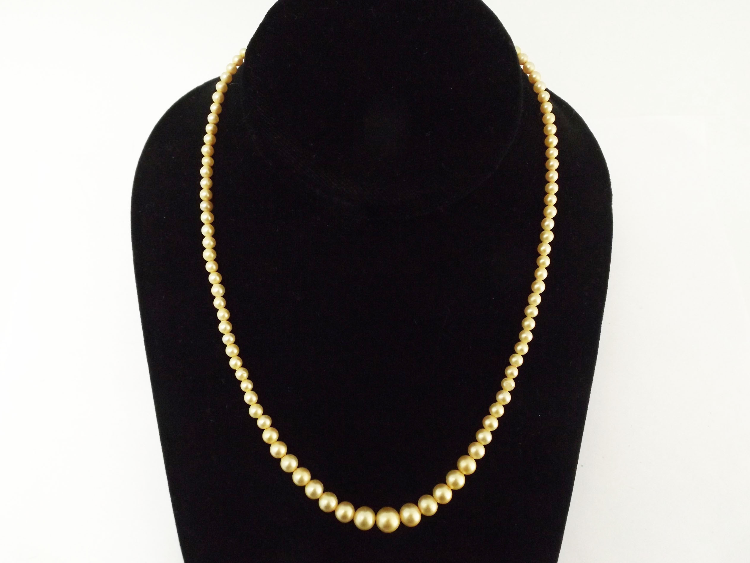 Vintage Simulated Pearls with 14k Gold Clasp