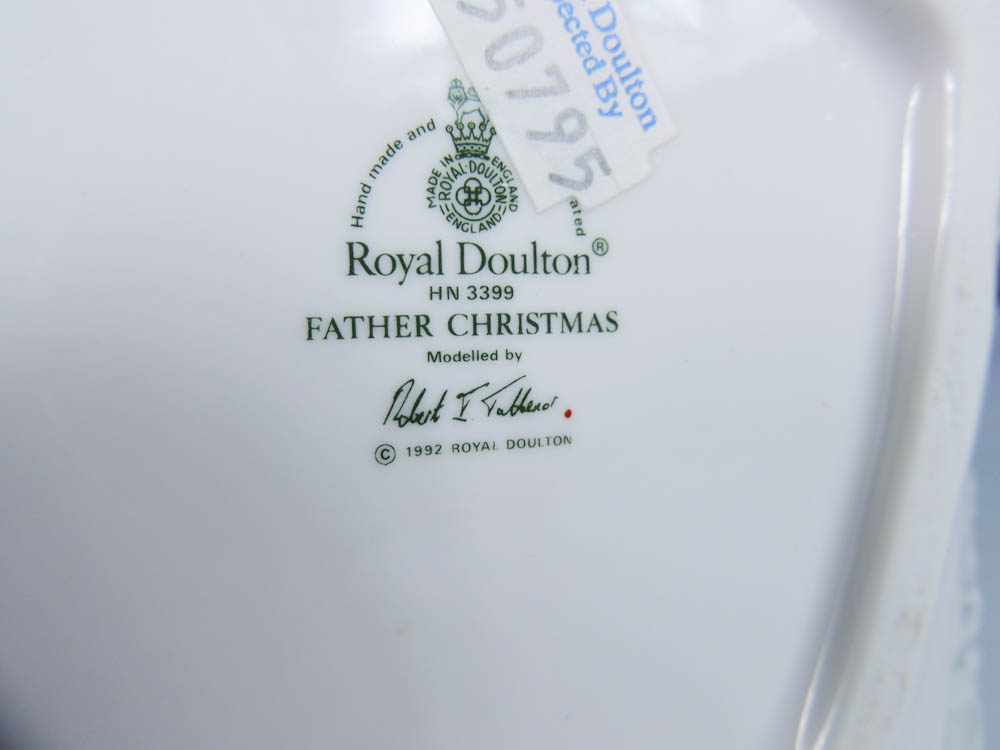 Royal Doulton and Lenox Porcelain Santa Figures