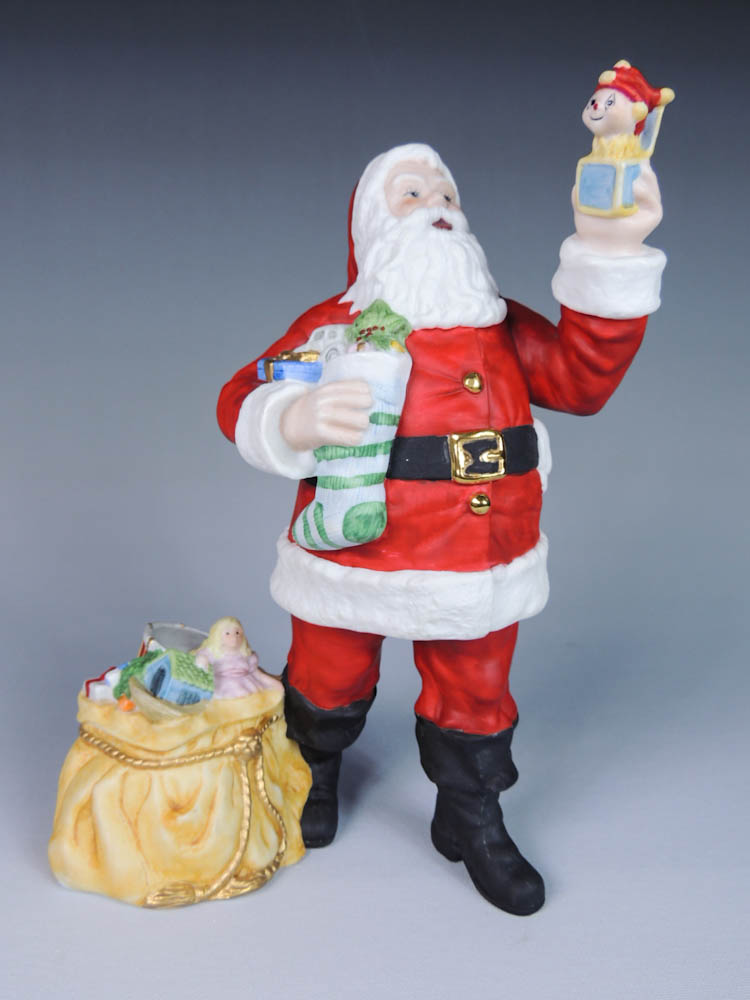 Royal Doulton and Lenox Porcelain Santa Figures