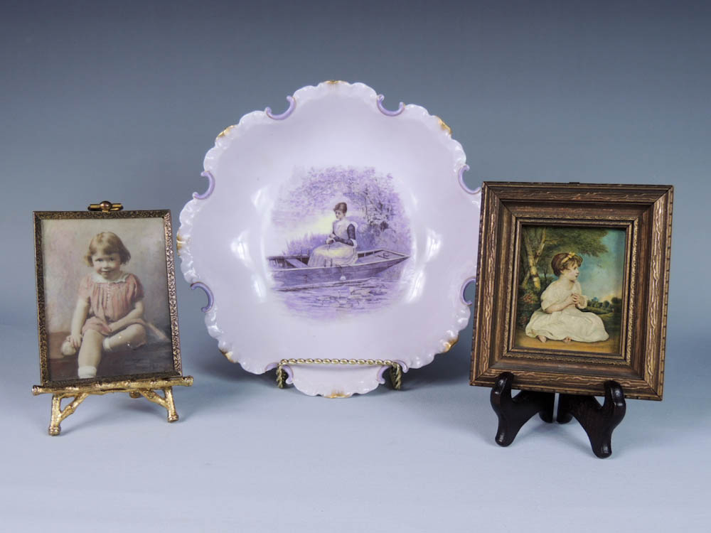 Rosenthal China Bowl and Two Child Miniatures