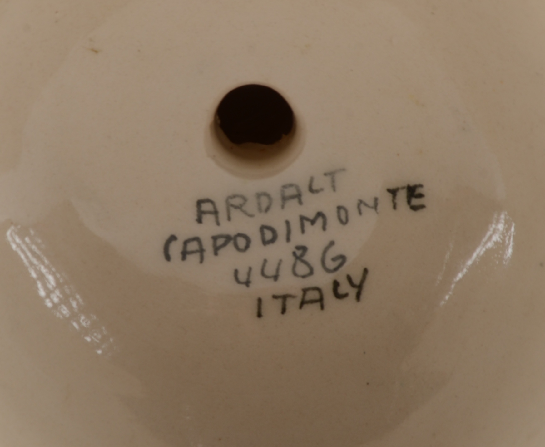 Vintage Ardalt Capodimonte Italian Pottery Lamp Base