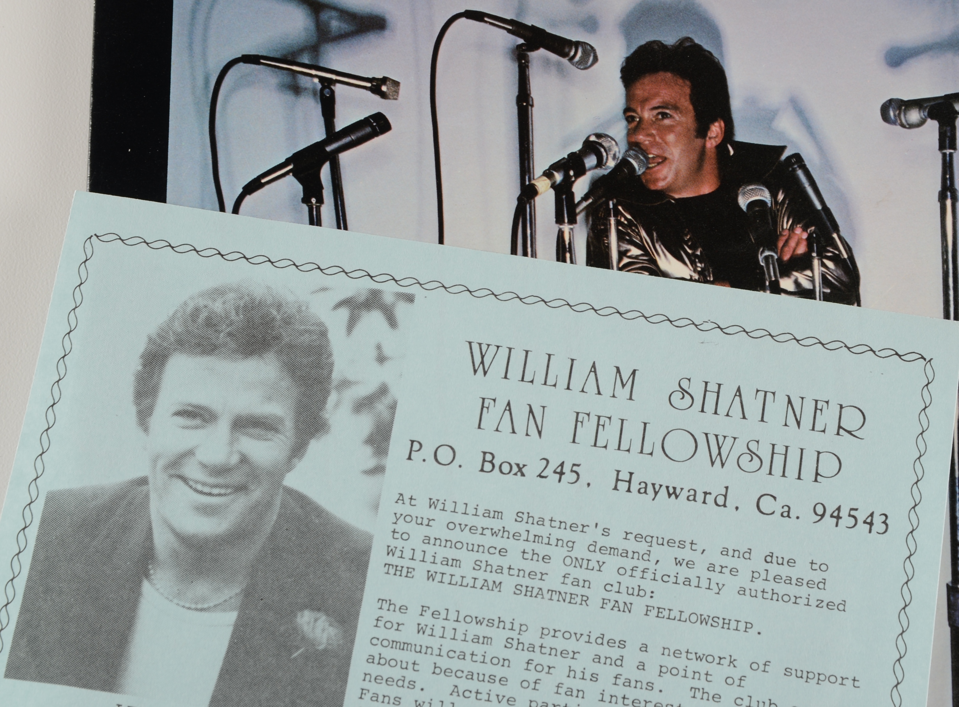 Vintage Autographed William Shatner "Live" Double LP