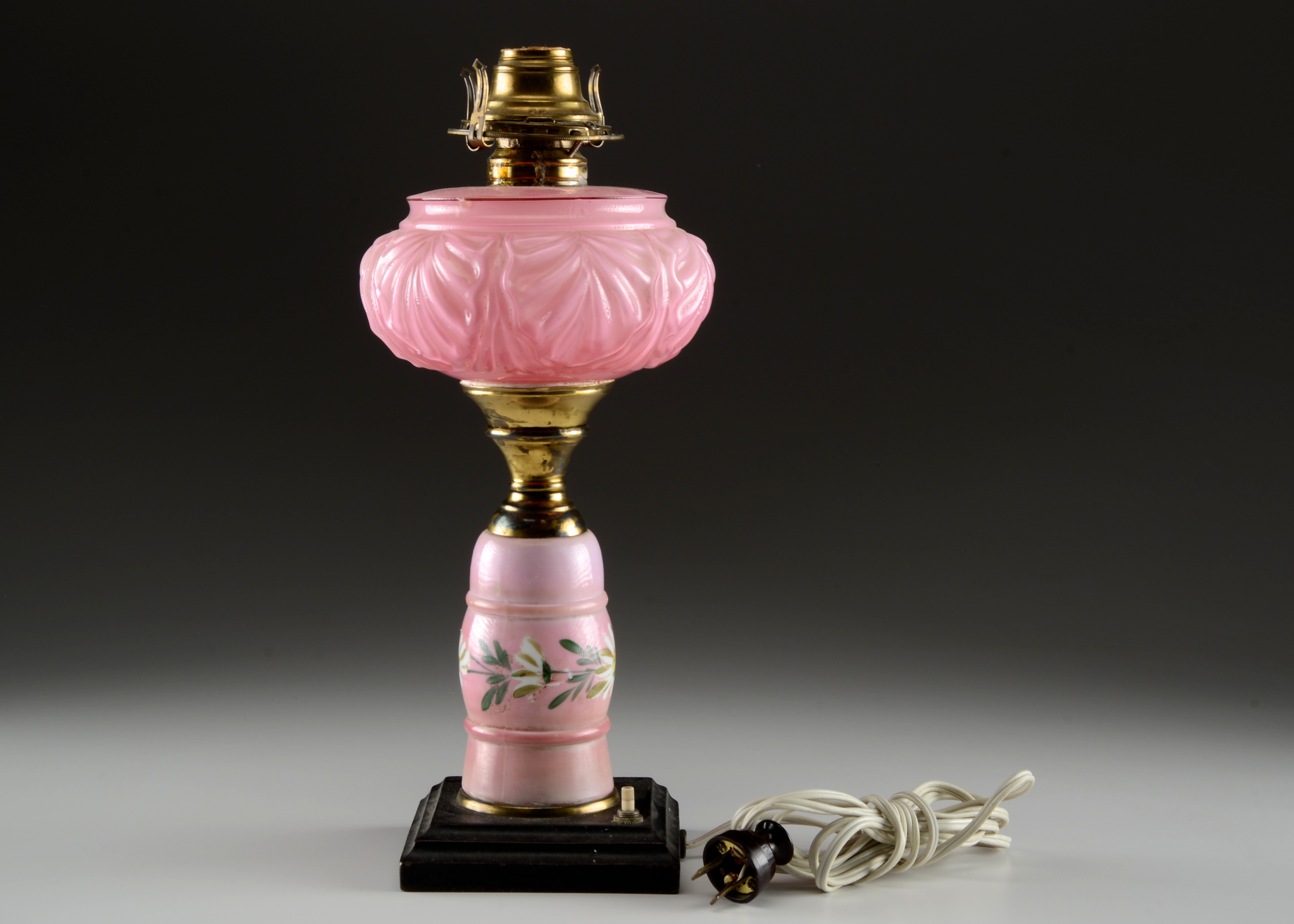 Vintage Converted Oil Lamp