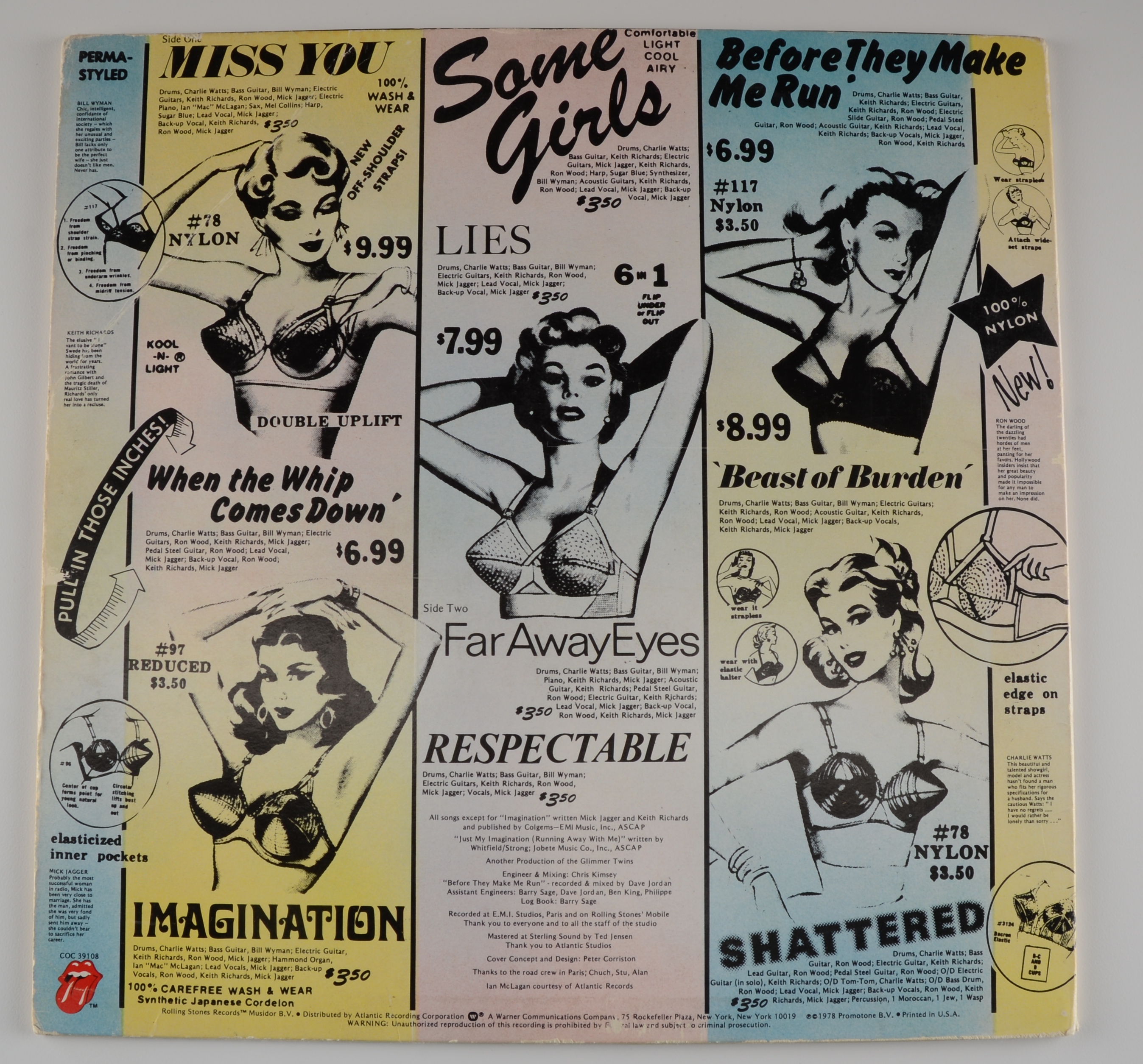 Rolling Stones "Some Girls" LP and Stereo Review's 1973 "Ten Years of Beatles"