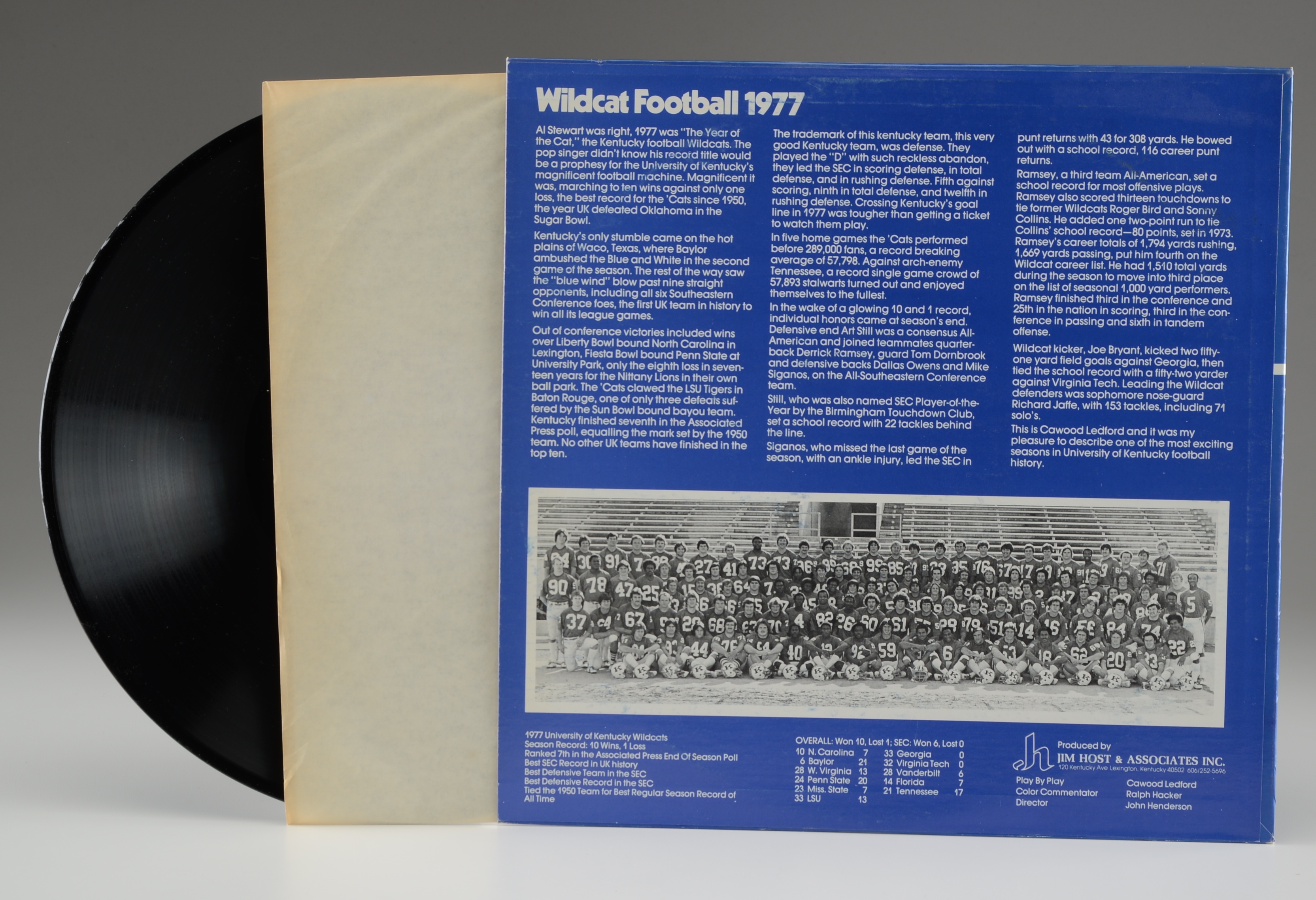 1970s UK Kentucky Wildcats Sports LPs and Autographed Photos Include Adolph Rupp