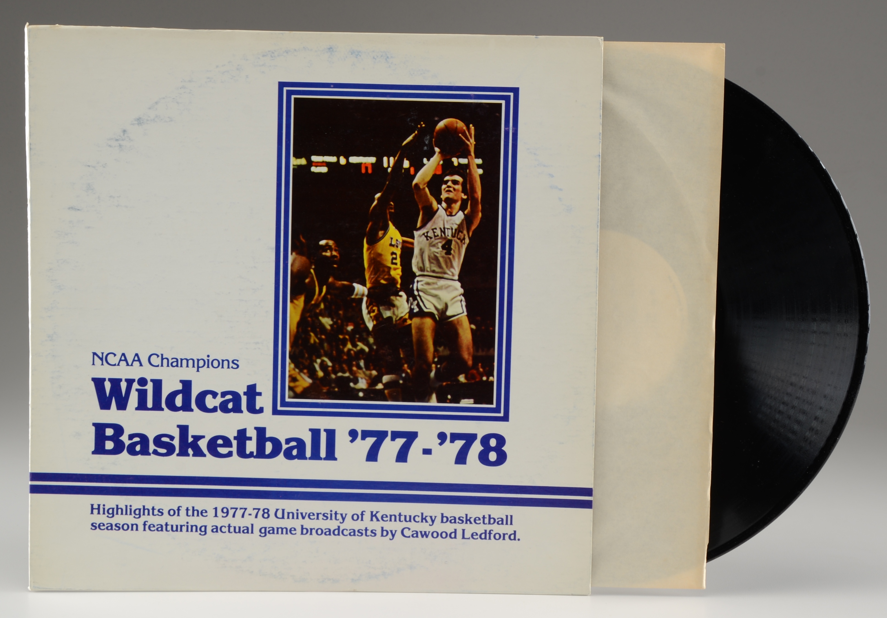 1970s UK Kentucky Wildcats Sports LPs and Autographed Photos Include Adolph Rupp