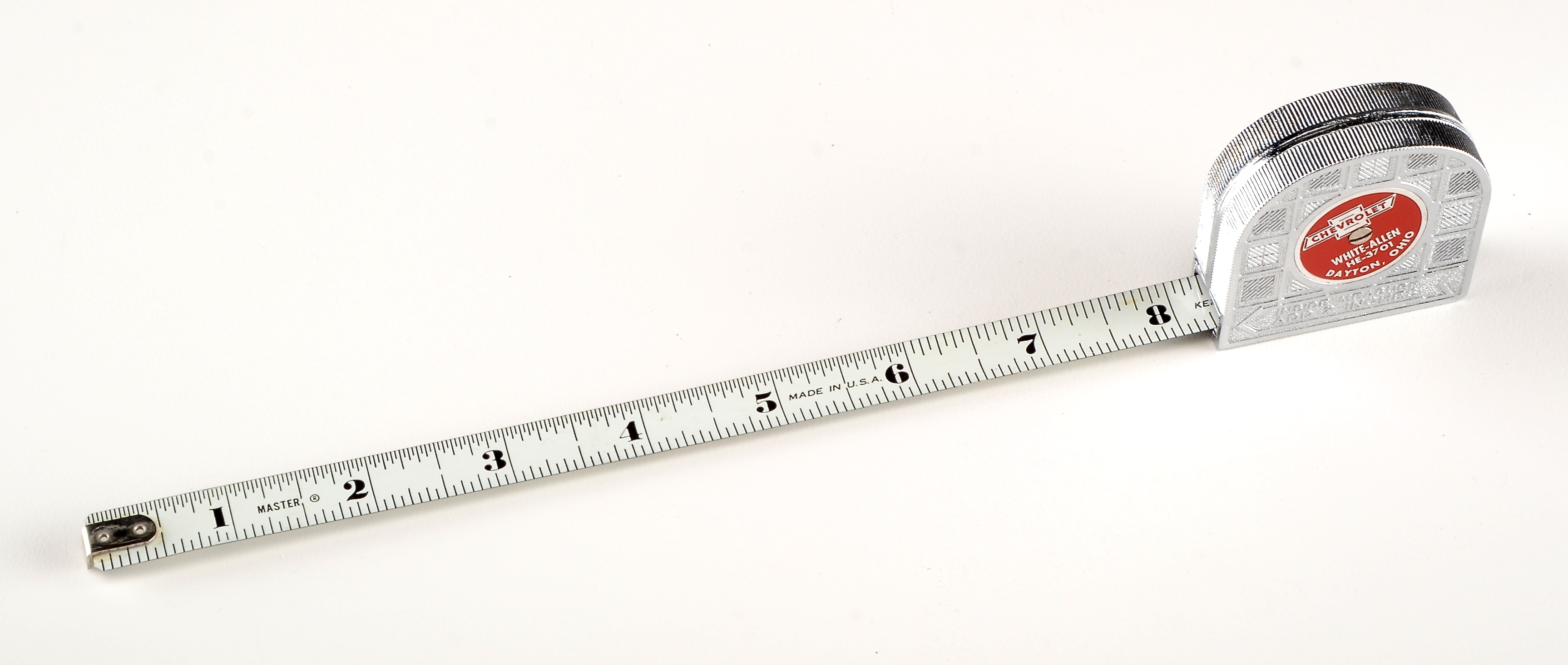 Vintage Chevrolet Advertising Tape Measure 