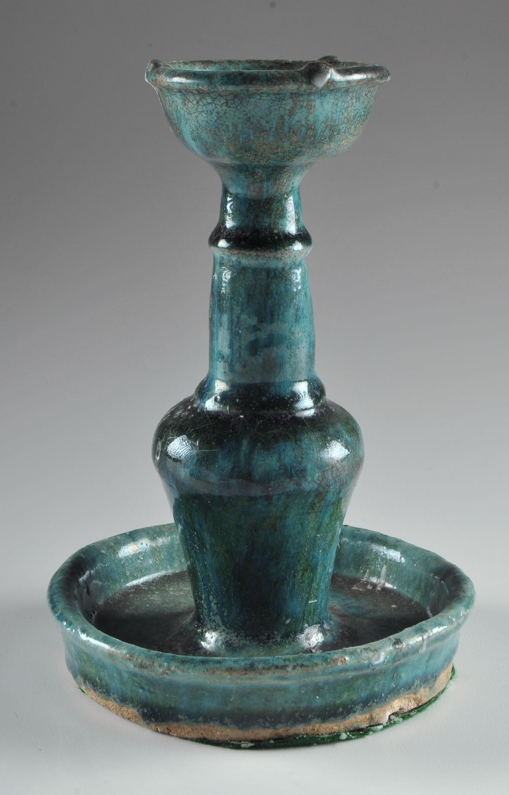 Three Pottery Candle Holders