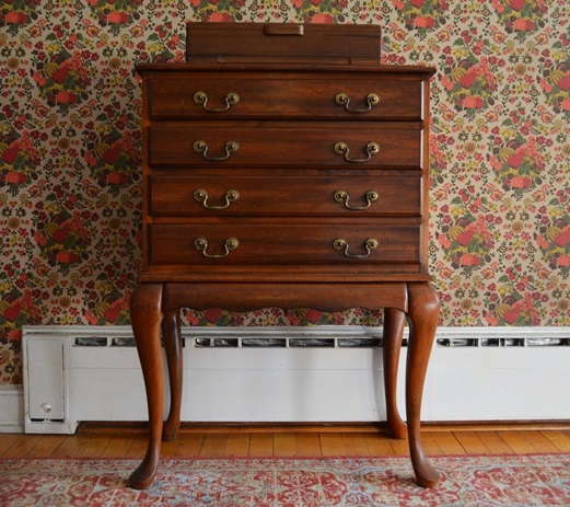 Beautiful Standing Silver Chest