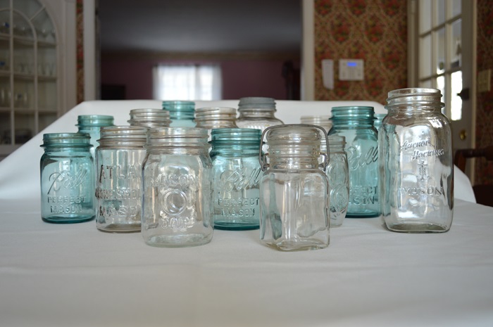 Collection of 15 Vintage Mason Jars