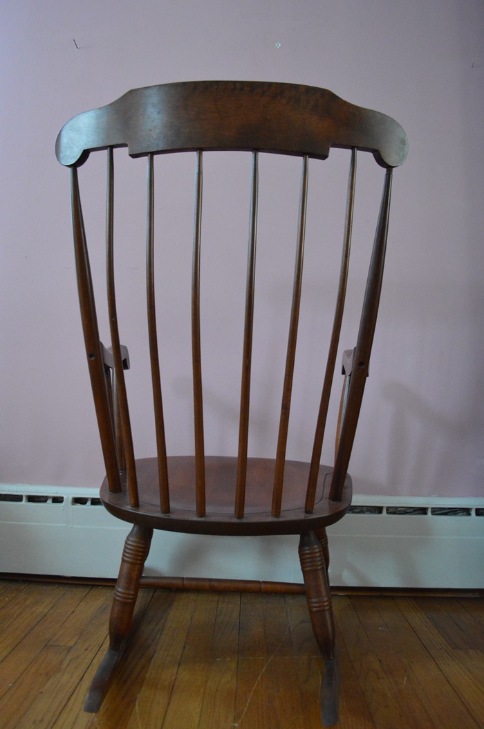 Vintage Nichols & Stone "Boston Rocker" Wood Rocking Chair