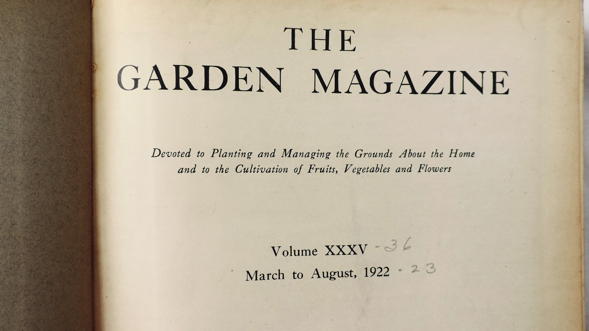 "The Garden" and "The Farmer's Wife" Magazines from the 1920s