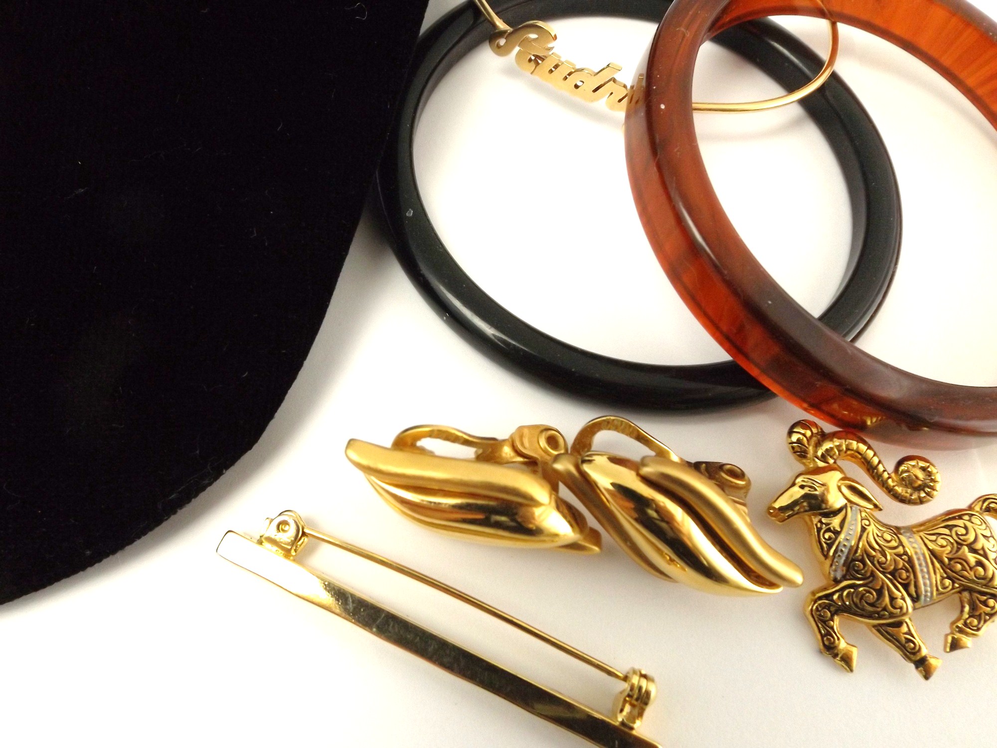 Mod Gold Tone Jewelry