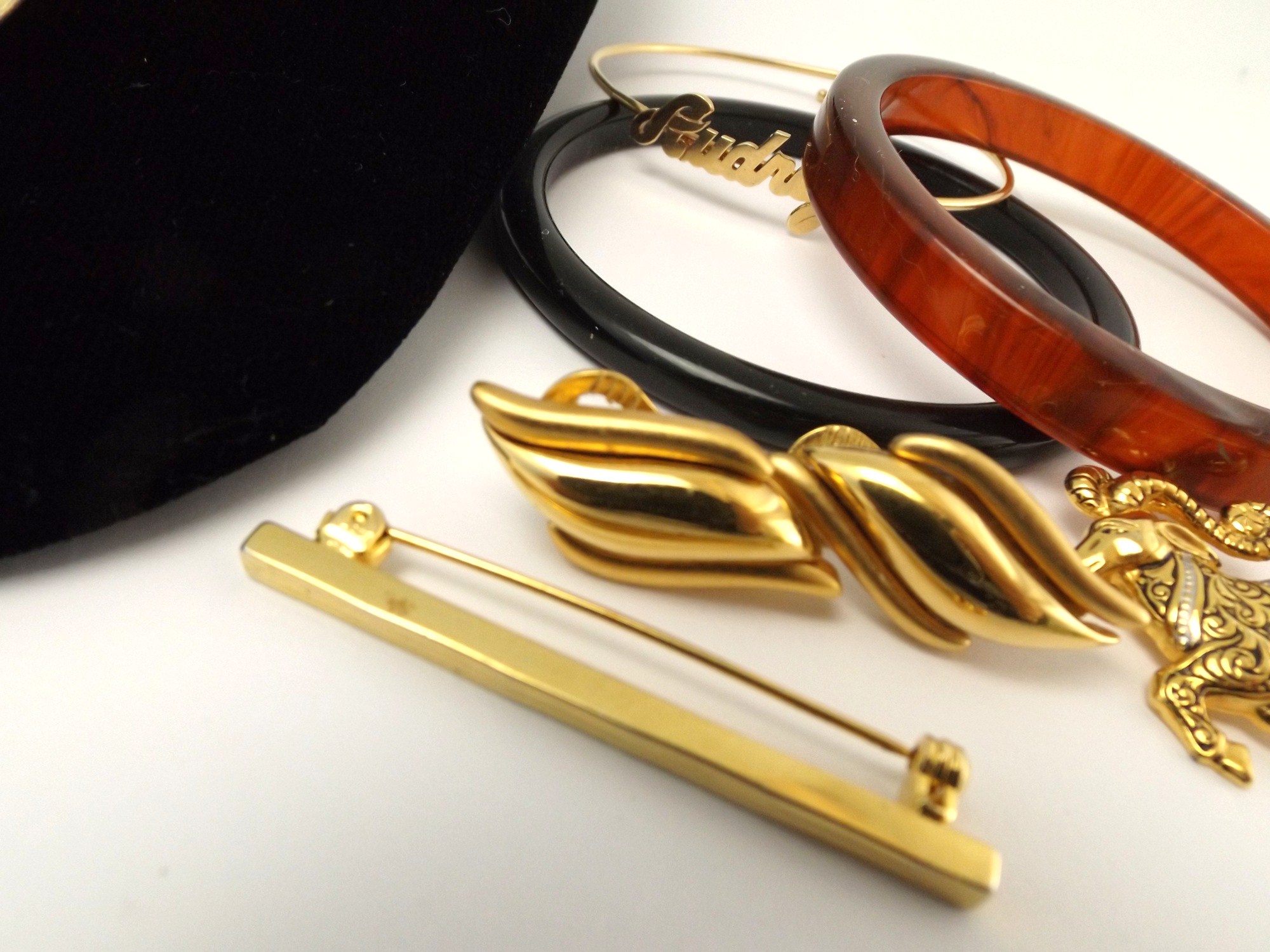 Mod Gold Tone Jewelry