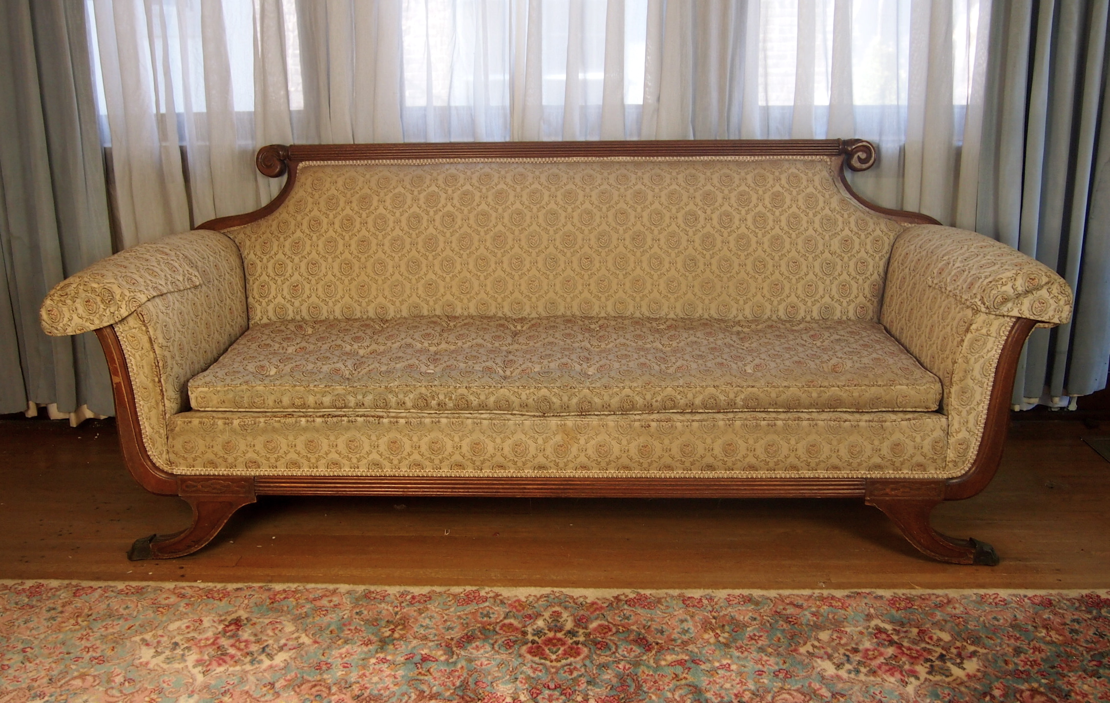 Vintage Duncan Phyfe Style Sofa