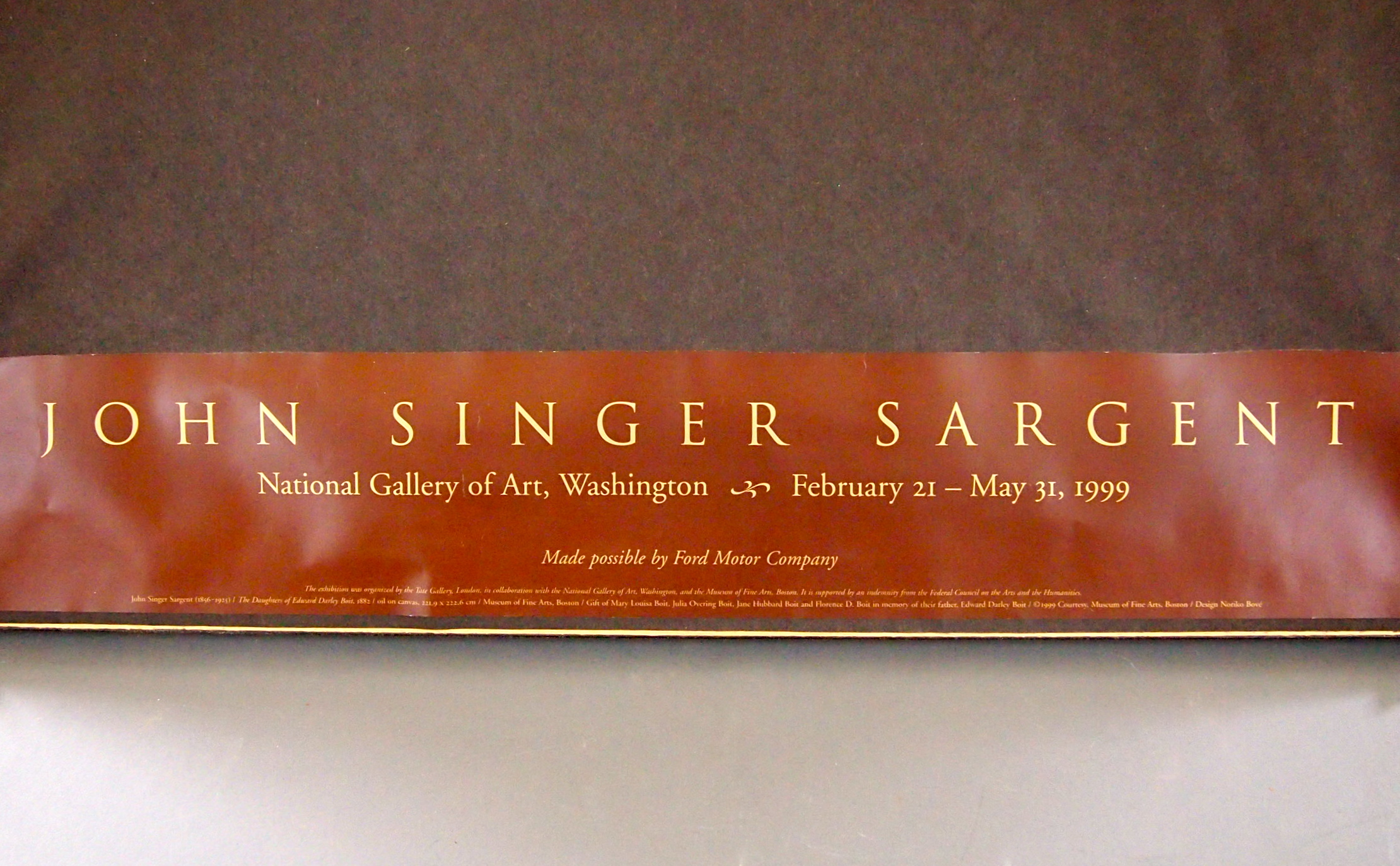 John Singer Sargent "The Daughters of Edward Darley Boit" Poster Print