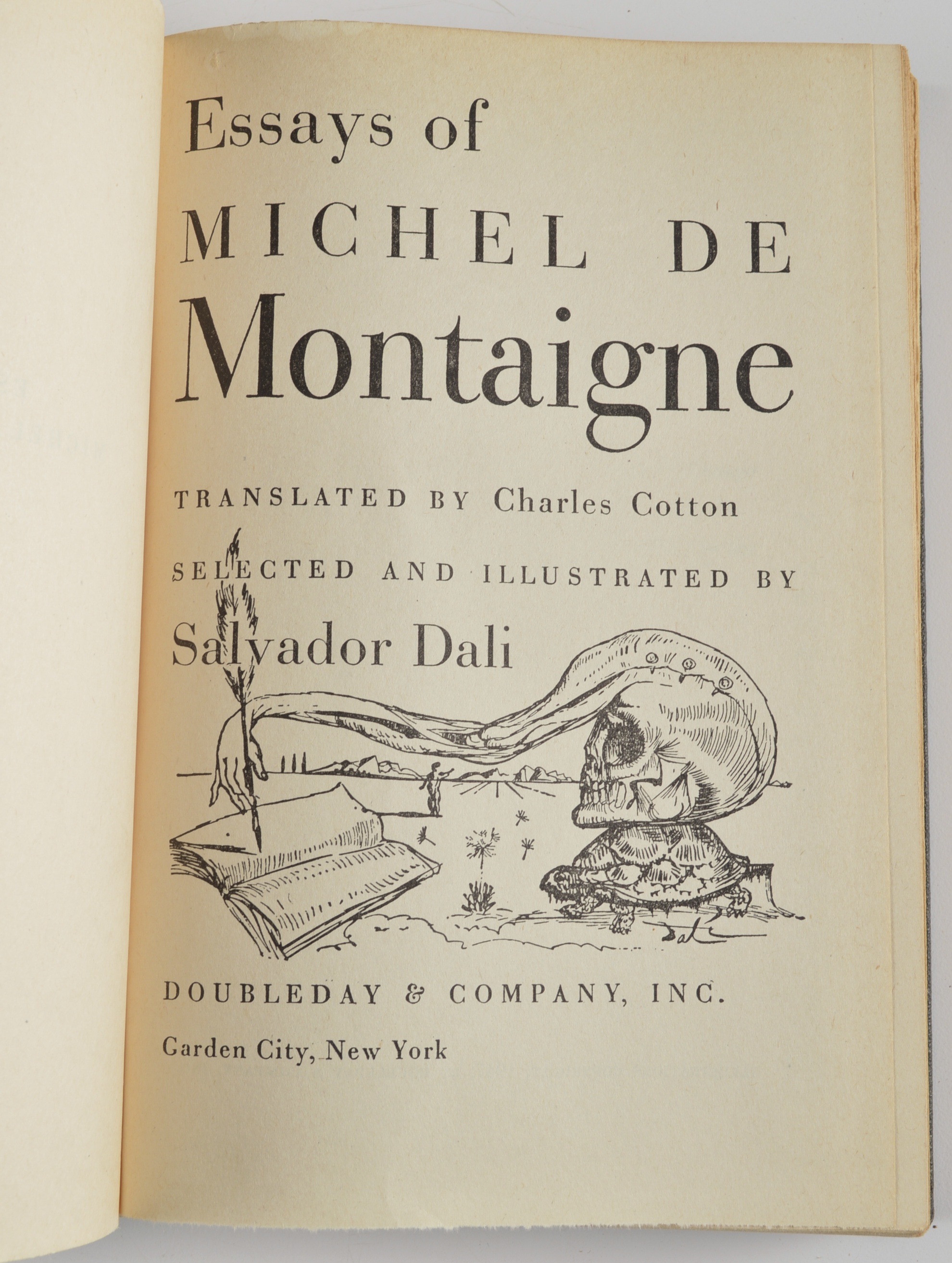 "Essays of Michel De Montaigne", Illustrated by Salvador Dali