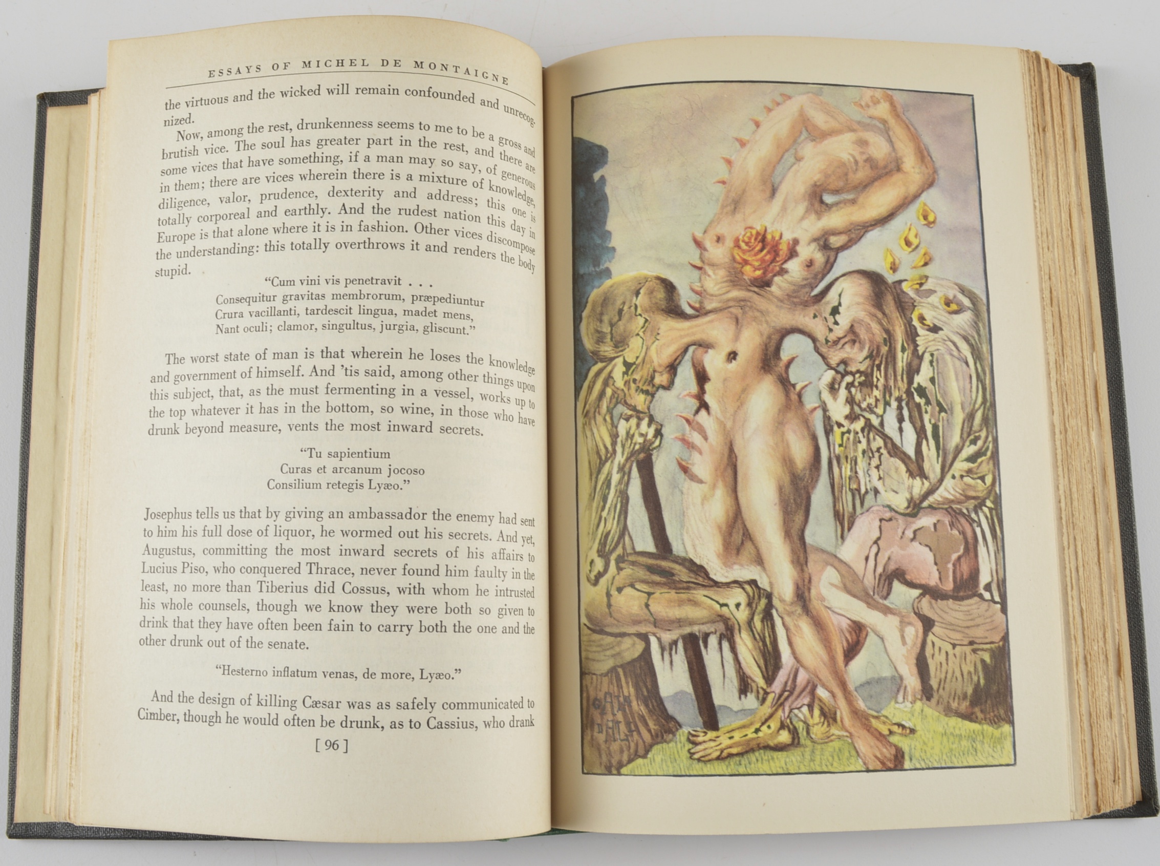 "Essays of Michel De Montaigne", Illustrated by Salvador Dali