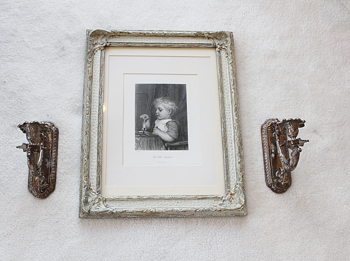 Framed "Little Architect" by Anker and Sconces