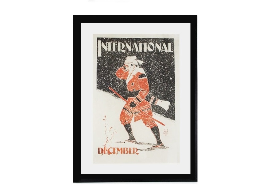 A Vintage William Carqueville International Advertising Poster "December"