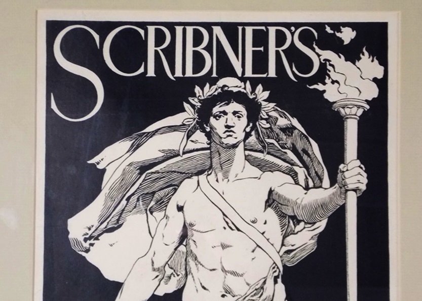 Scribner's Iconic 1895 Lithograph Poster for "Last Quarter Century In America"