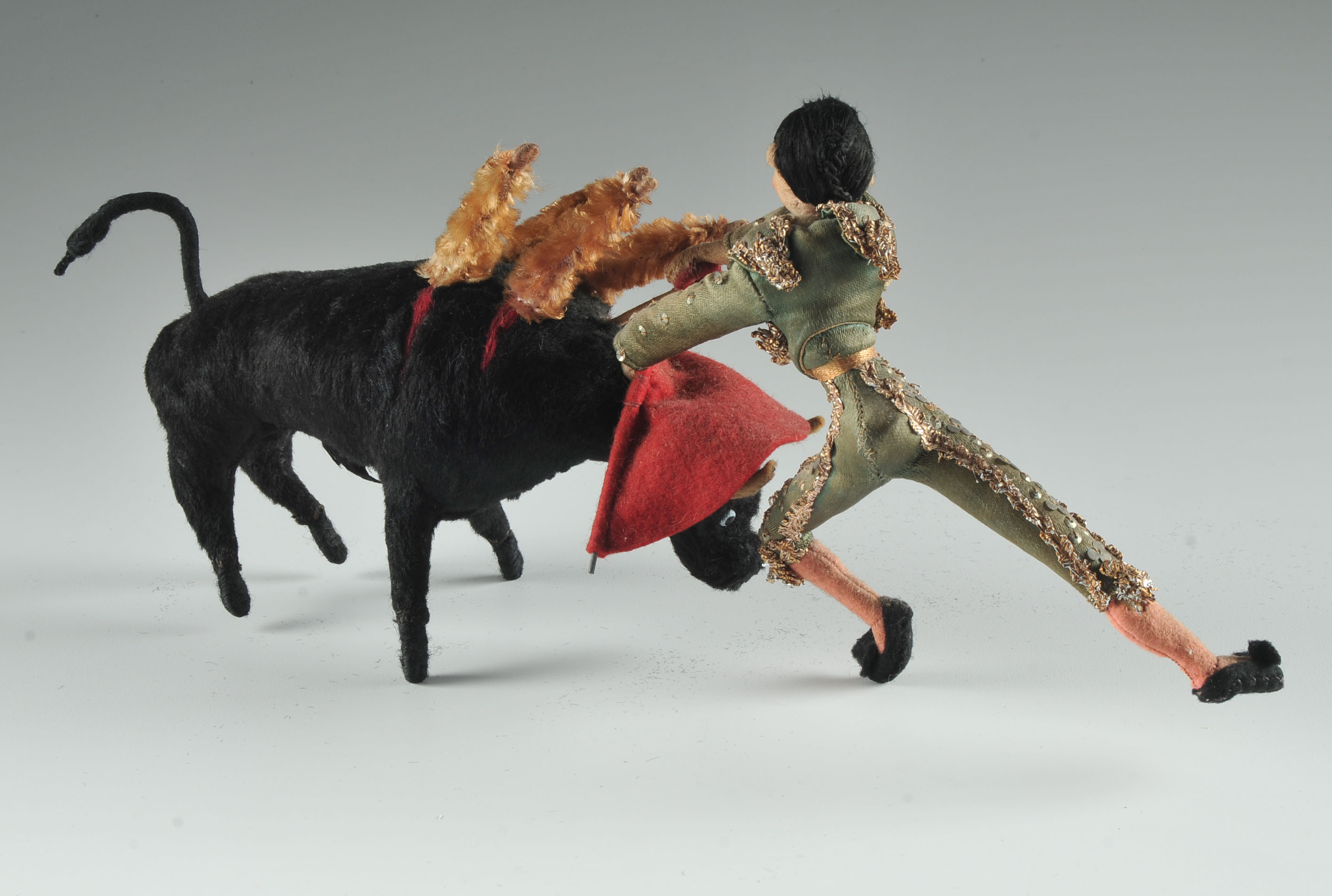 Mid Century Felt Matador Character Figure