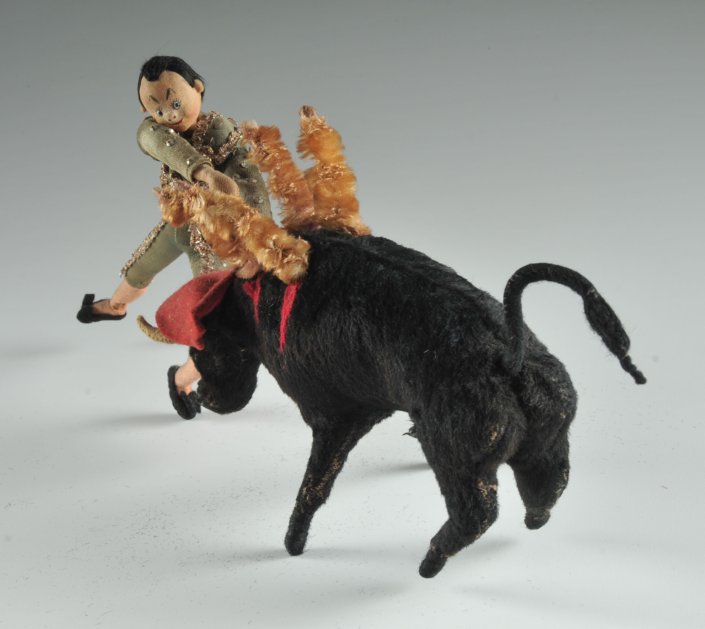 Mid Century Felt Matador Character Figure