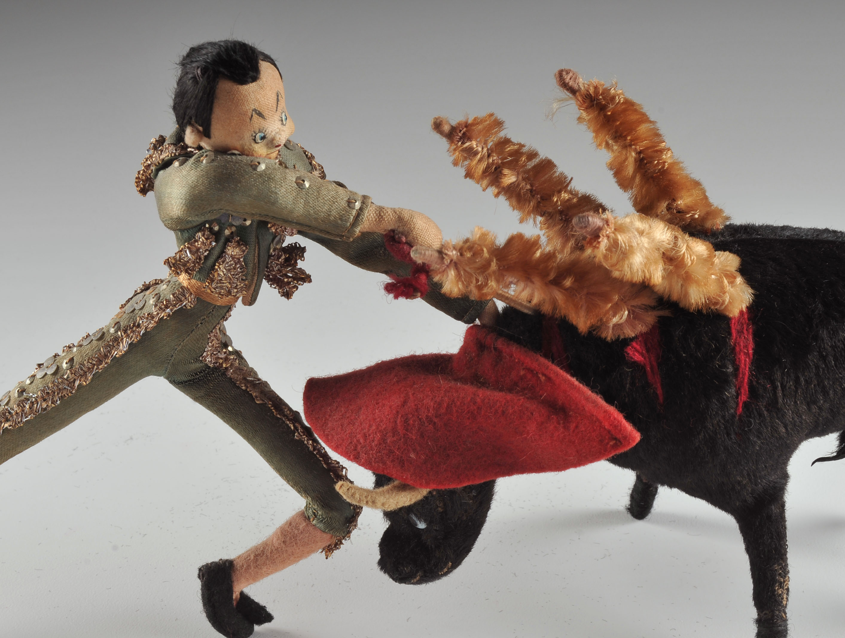 Mid Century Felt Matador Character Figure