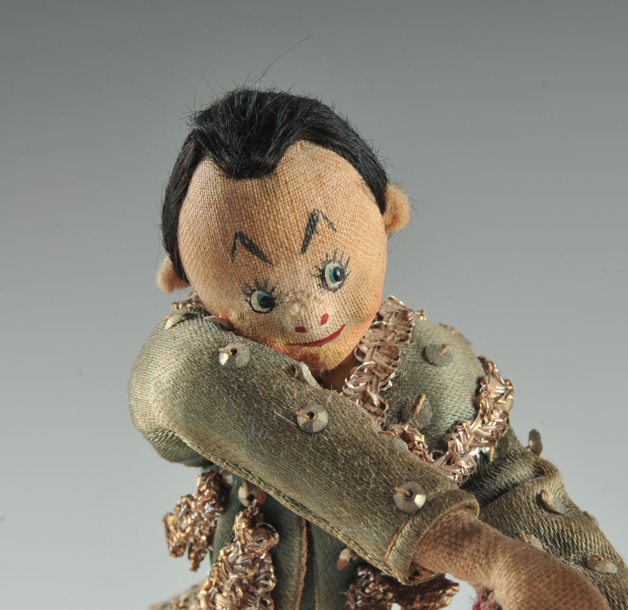 Mid Century Felt Matador Character Figure