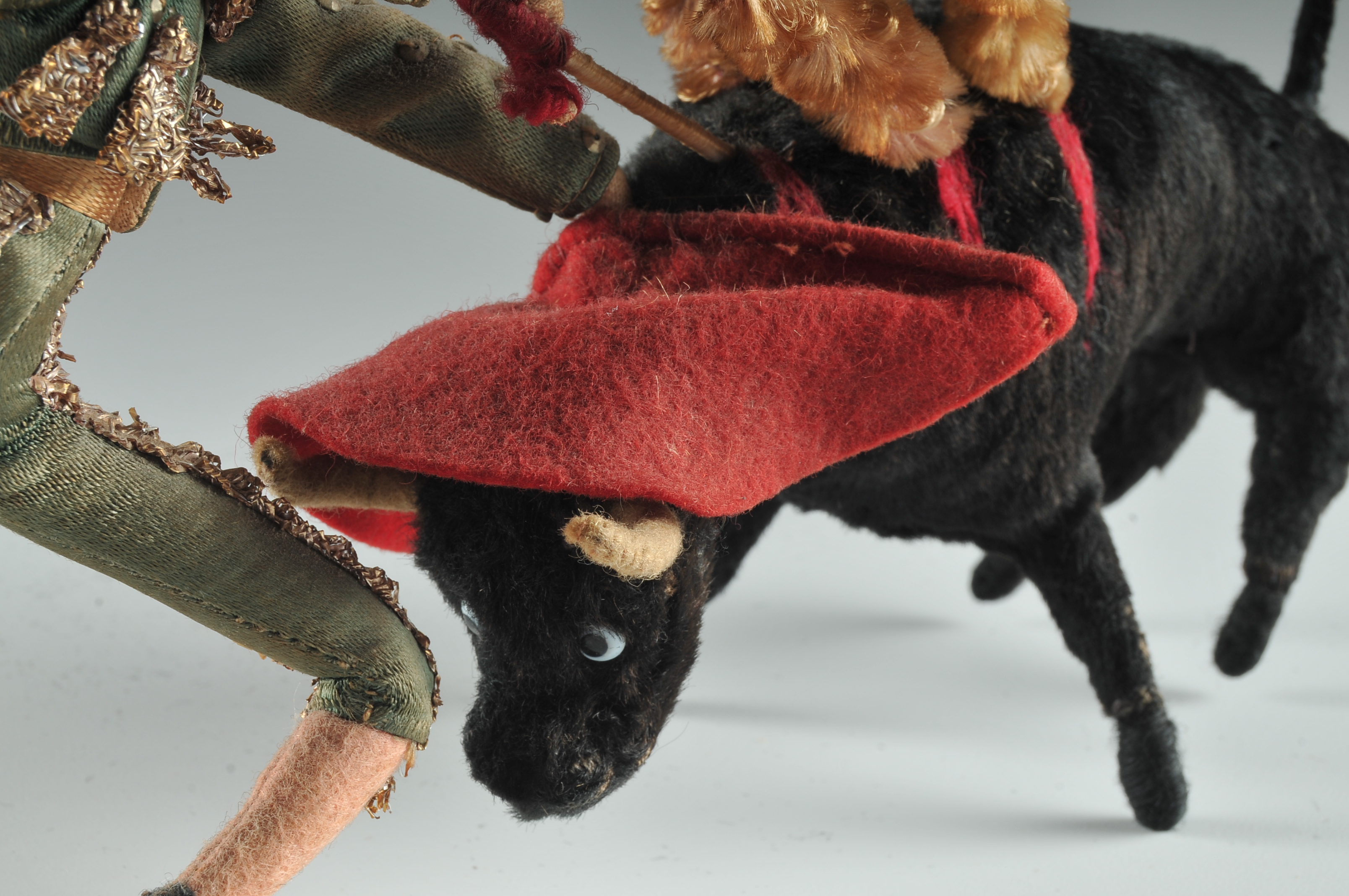 Mid Century Felt Matador Character Figure