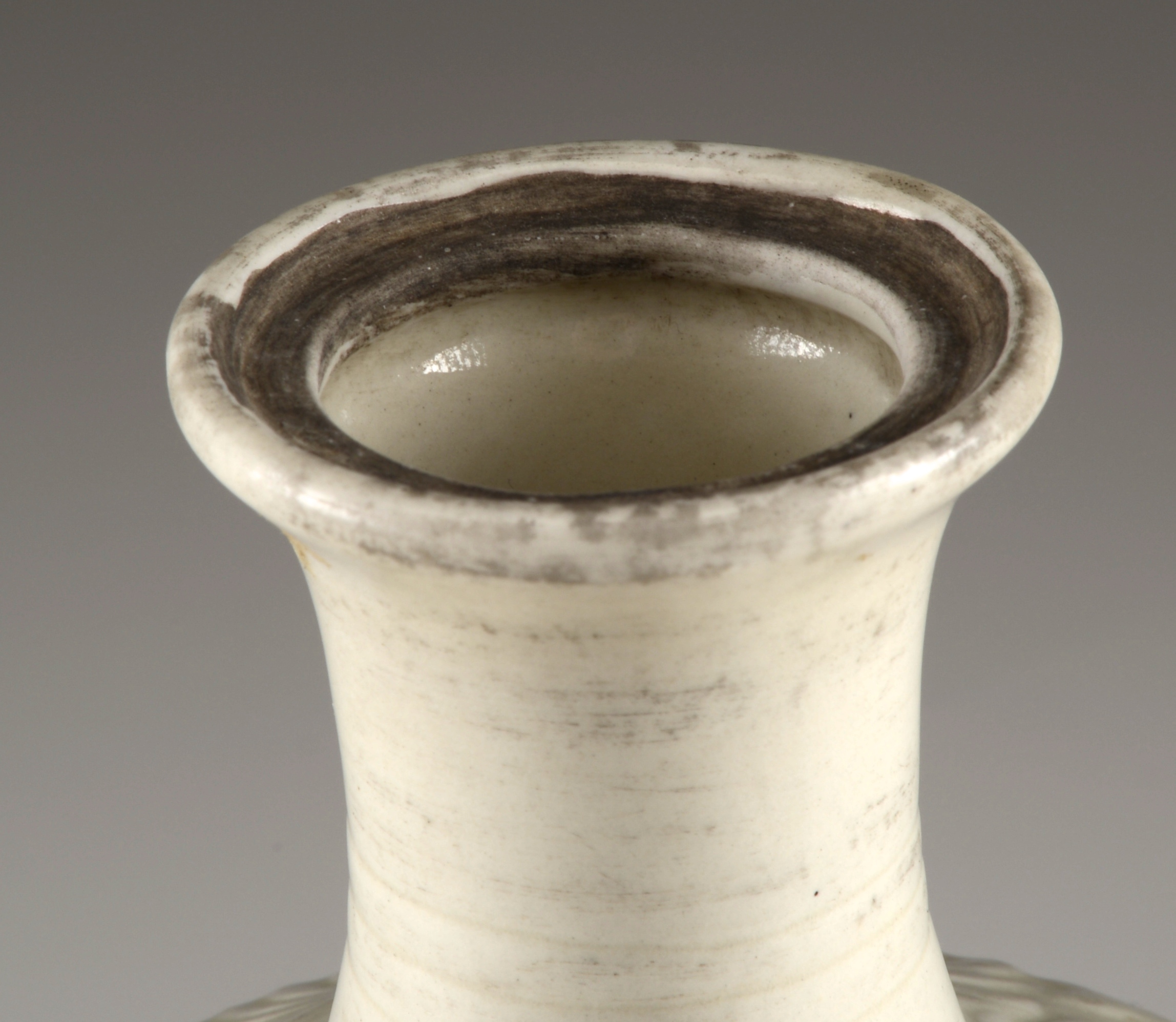 Antique Reproduction of a Song Dynasty Pottery Bottle with Lotus Design