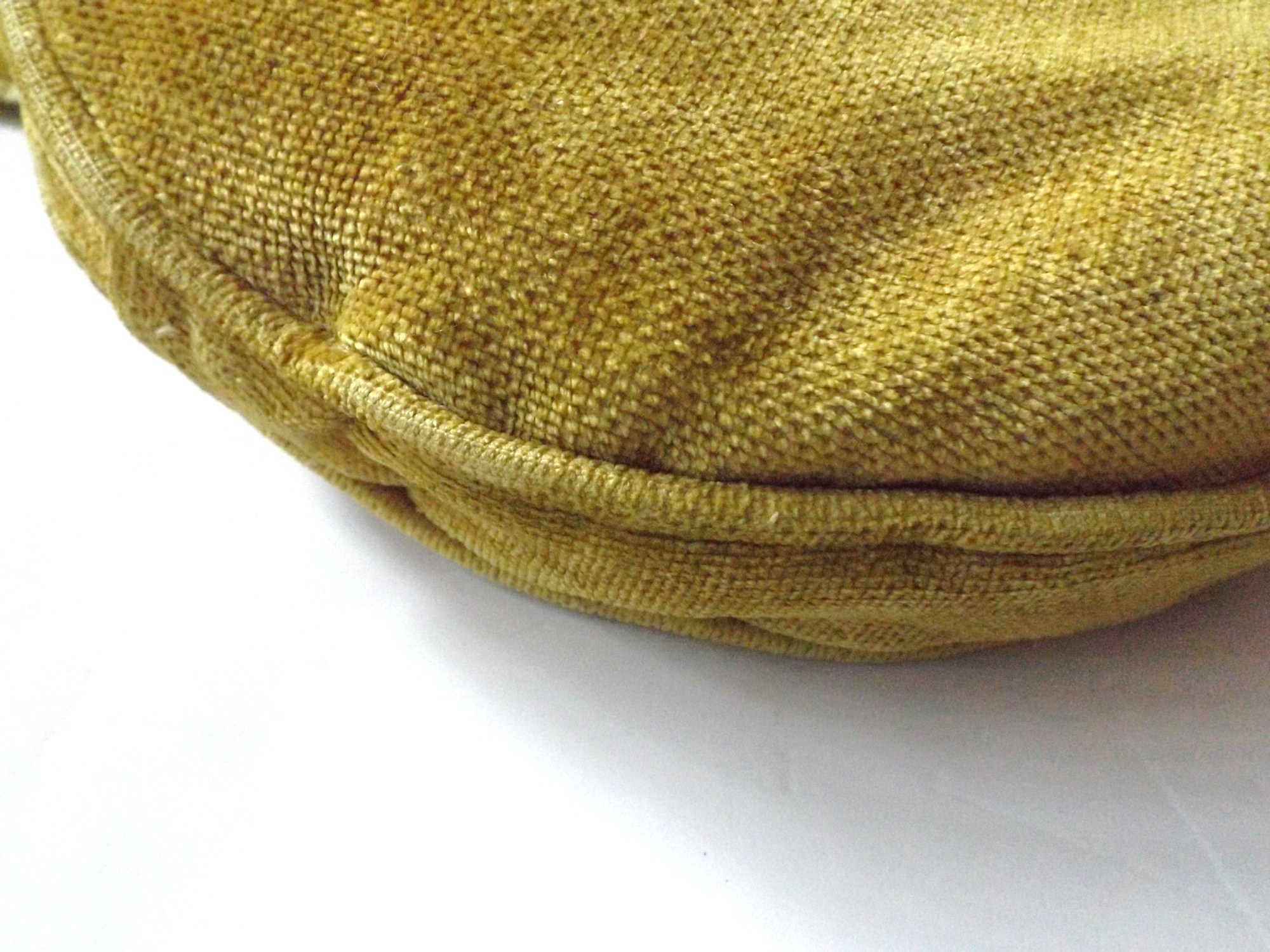 Vintage Decorative Pillows in Shades of Gold and Green