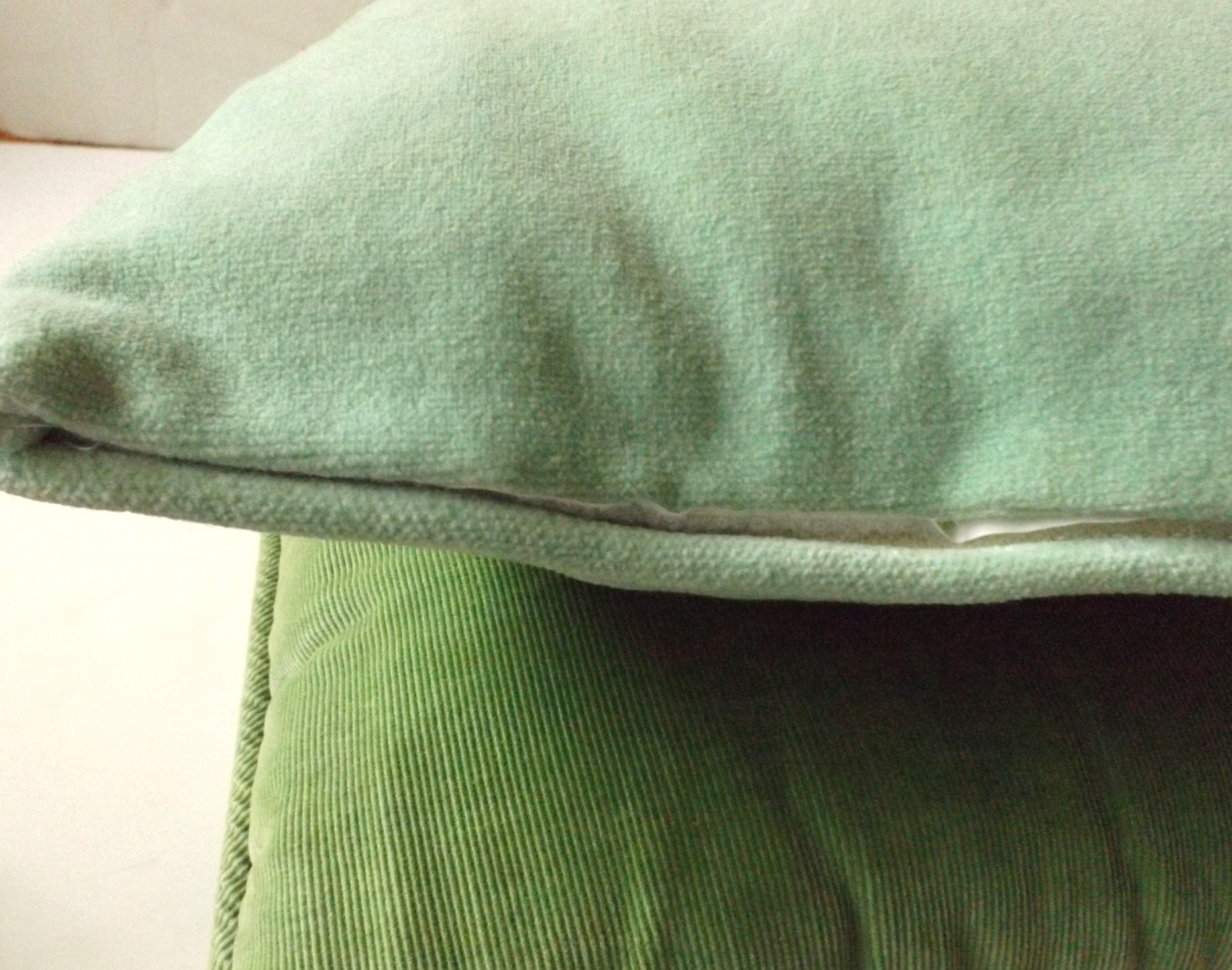 Vintage Decorative Pillows in Shades of Gold and Green